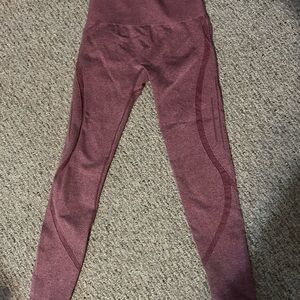 Heather Red  Seamless Leggings